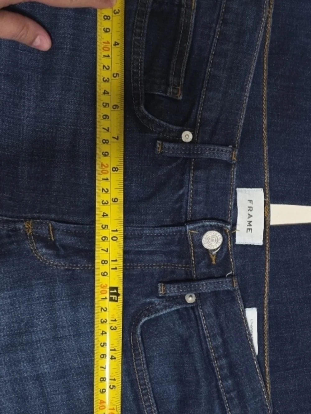 FRAME Mens L’Homme Slim Jeans - Size 31 - Baltic Dark Blue - Excellent Condition